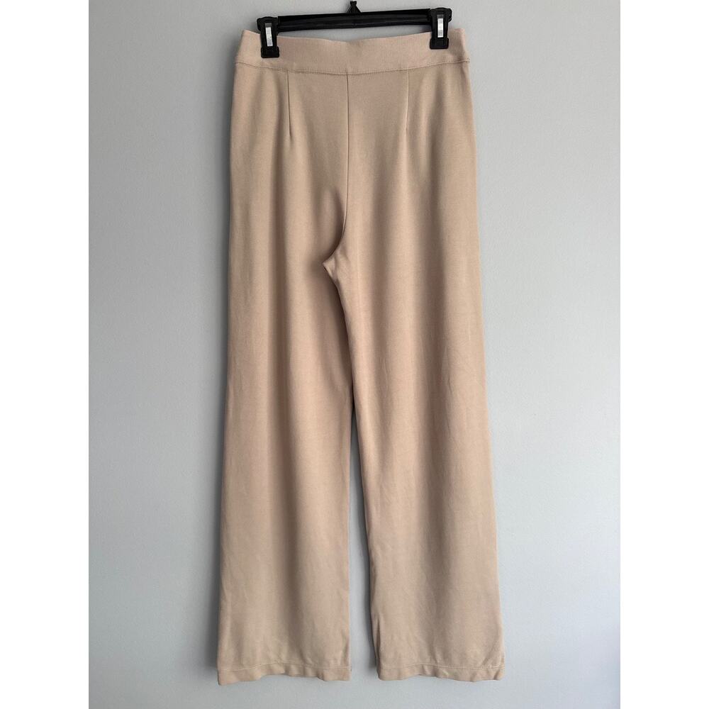 Max Studio London Quiet Luxury Wide Leg Pants Women Size S Taupe Pull On - Picture 4 of 7